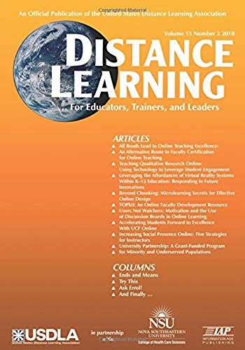 Distance Learning: Volume 15 #2 (Distance Learning Journal)