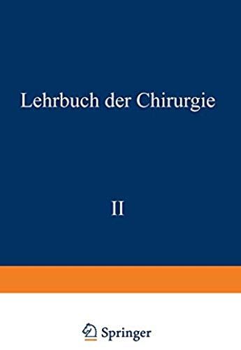 Lehrbuch Der Chirurgie