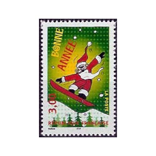 Timbre France 1998 Oblitéré - Bonne Année, Père Noël - 3.00 Yt3204
