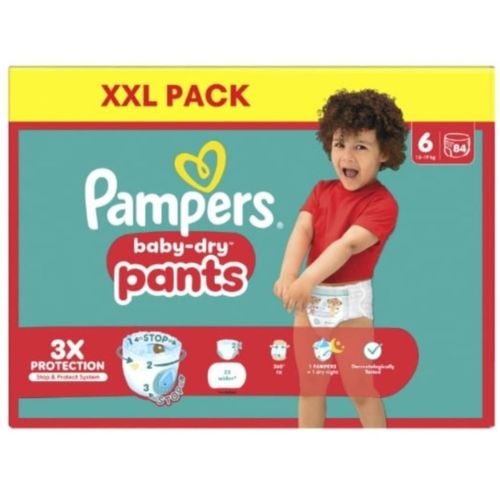 Couches Culottes Pampers Baby-Drypants 13-19kg Taille6 X86