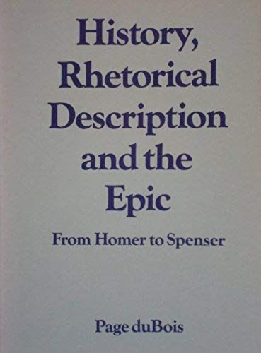 History, Rhetorical Description And The Epic