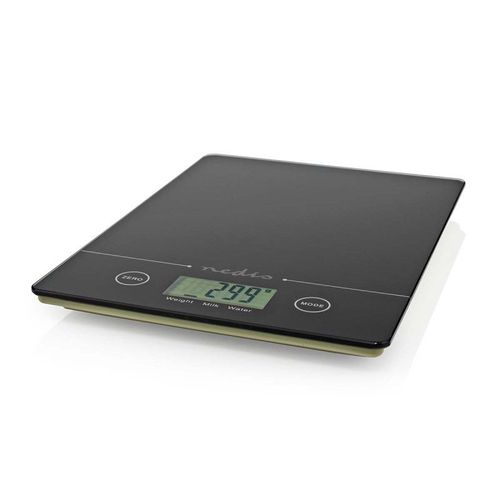 Nedis Balance De Cuisine Electronique Verre Trempé Poids Maximum 5 Kilos
