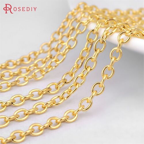 Collier À Maillons En Fer De Forme Narronde, Largeur 14584mm, 2.3mm, 3mm, 2.5mm, 4mm, 3.8mm, 4.5mm, 9mm, Accessoires De Bijoux, Bricolage