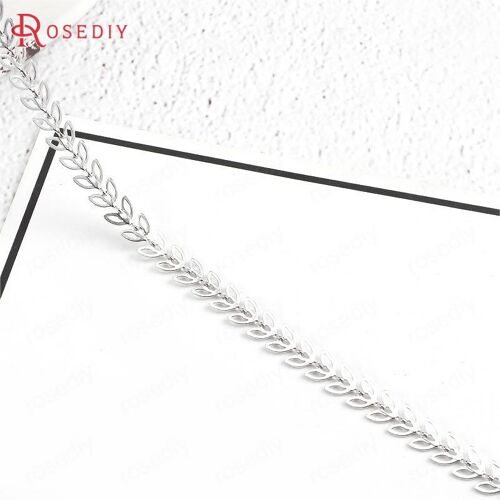 Jowidth-Collier Cuir Oral Elu Arbre En Laiton, Bijoux Diy, Accessoires De Haute Qualité, 50cm Par Pièce, 6.5mm, 24k