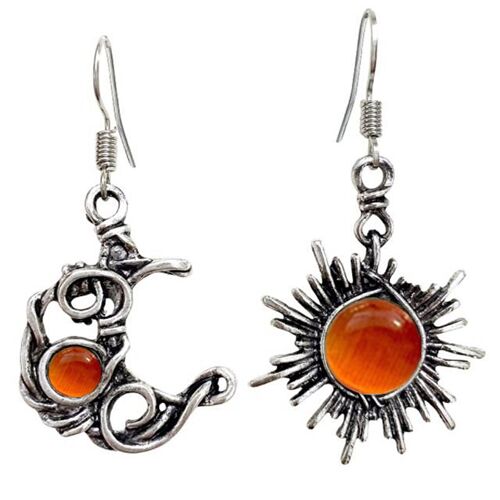 Boucles D'oreilles Bohème Soleil Et Lune En Argent Pour Femme, Bijou Rond En Cristal, Style Bohème, Cadeau Pour Elle, Nouvelle Collection 2023