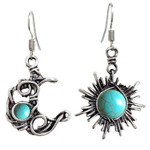 Boucles D'oreilles Bohème Soleil Et Lune En Argent Pour Femme, Bijou Rond En Cristal, Style Bohème, Cadeau Pour Elle, Nouvelle Collection 2023