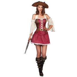 Déguisement Pirate Bordeaux Sexy Femme Small