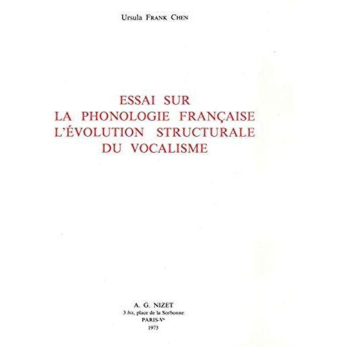 Fre-Essai Sur La Phonologie Fr