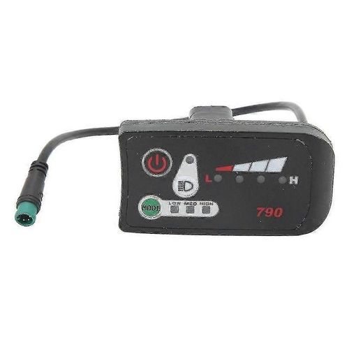 Panneau D'affichage Led Pour Vélo Électrique, Compteur De Puissance Avec Prise Mâle 5 Broches Étanche Pour Guidon De 22,2 Mm, 48 V