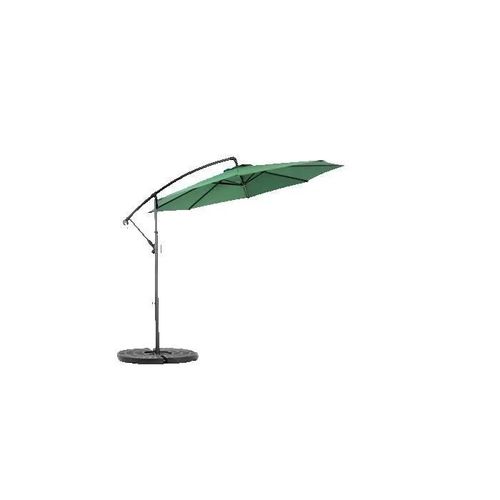Parasol Extérieur Rectangulaire Double Face De 4,5 M Avec Manivelle (Vert Foncé). (Sans Pied)