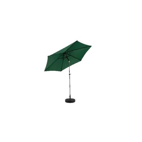 Parasol Extérieur Rectangulaire Double Face De 2,7 M Avec Manivelle (Vert Foncé) (Sans Pied)