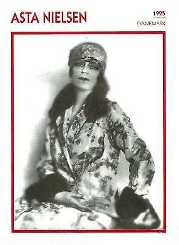 Fiche Portrait De Star Asta Nielsen