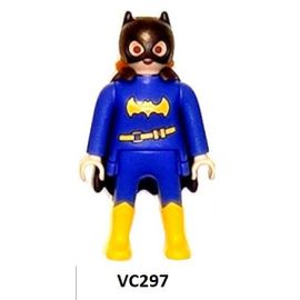 Figurine "Kinder" (2025) - Série: Dc Playmobil / N° 7 - Batgirl ( Vc297 / Vc-297 ) Avec Bpz