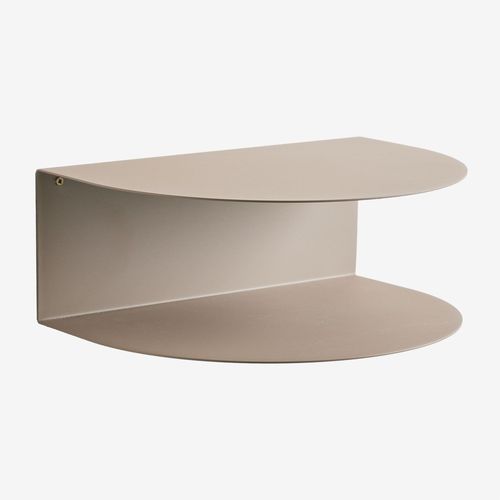 Table De Chevet Flottante En Acier Inoxydable Taifa Moka Brown