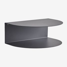 Table De Chevet Flottante En Acier Inoxydable Taifa Gris Graphite