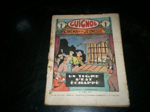 Guignol Cinéma De La Jeunesse N°15 Un Tigre S'est Échappé, Par Tsf