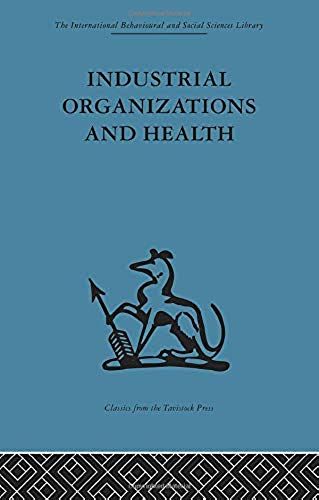 Industrial Organizations And Health