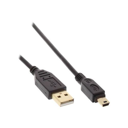 InLine - Câble USB - mini USB type B (M) pour USB (M) - USB 2.0 - 3 m - noir