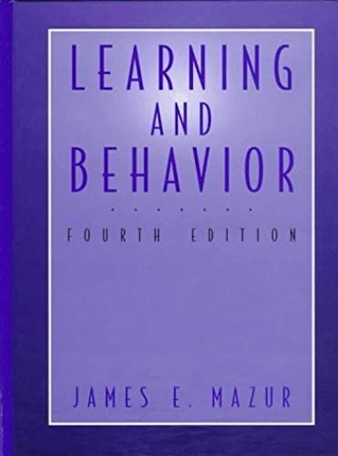 Learning And Behaviour