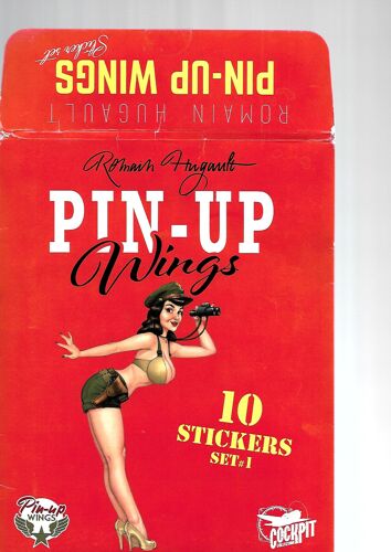 " Pin-Up Wings : 10 Stickers Set # 1 " ( Romain Hugault - Éditions Paquet, 2017 )