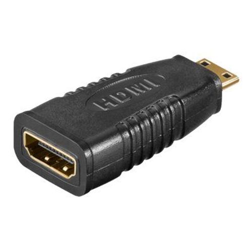 TECHly - Adaptateur HDMI - 19 pin mini HDMI Type C mâle pour HDMI femelle