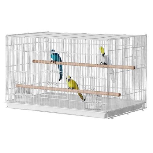 Cage À Oiseaux 18 Po-Duoku-Petite Et Robuste-Pour Perroquets Et Perruches, Blanche-Spacieuse Et Sécurisée