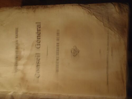 Conseil General Departement De La Savoie 1918