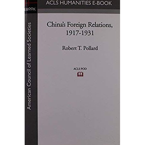 China's Foreign Relations, 1917-1931