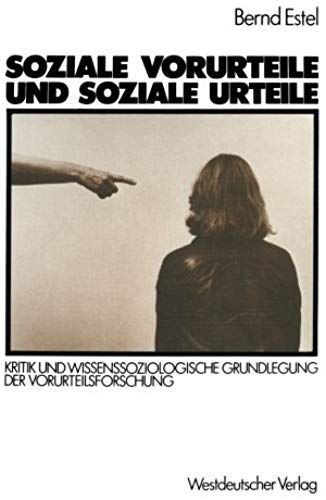 Soziale Vorurteile Und Soziale Urteile