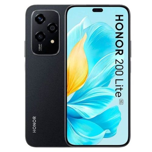 Honor 200 Lite 5G 17 cm (6.7") Double SIM Android 14 USB Type-C 8 Go 256 Go 4500 mAh Noir