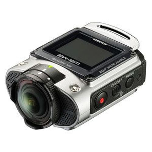 Ricoh WG-M2 - Caméra de poche - 4K / 30 pi/s - 8.0 MP - Wi-Fi - sous-marin jusqu'à 20 m - argent