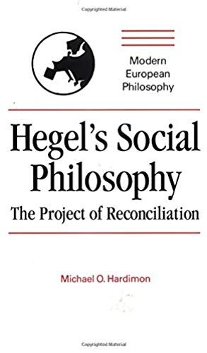 Hegel's Social Philosophy