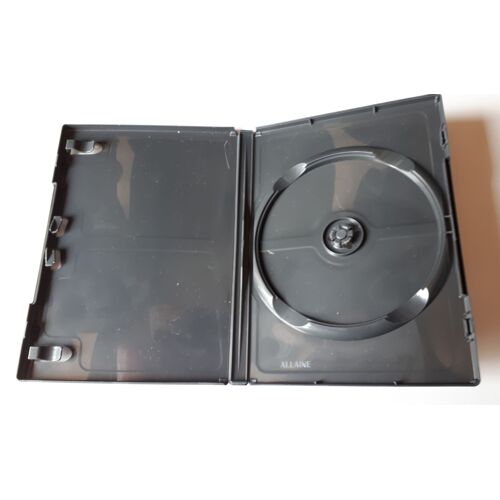 Boitier de rangement pour dvd - plastique léger gris brillant - Allaine