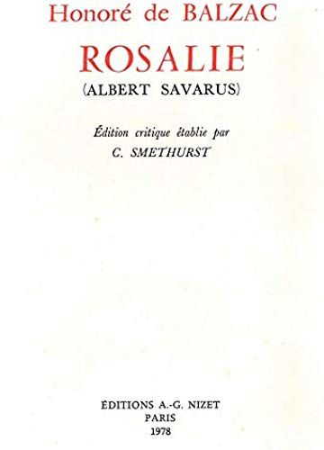 Fre-Rosalie (Albert Savarus)