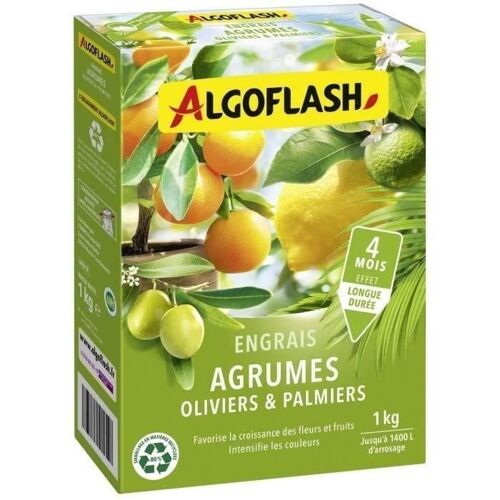 Engrais Agrumes, Olivers Et Palmiers - Algoflash Naturasol - 1 Kg