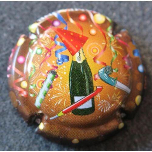 Capsule Champagne Festivités Marron