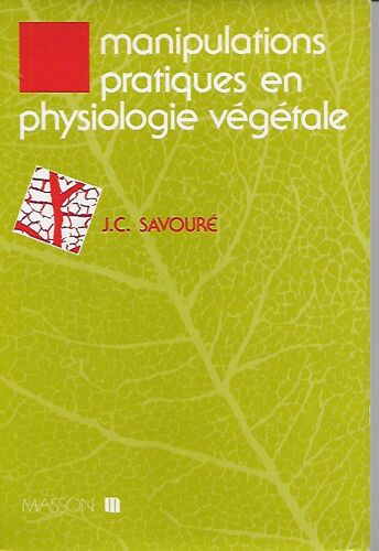 Manipulations Pratiques En Physiologie Végétale