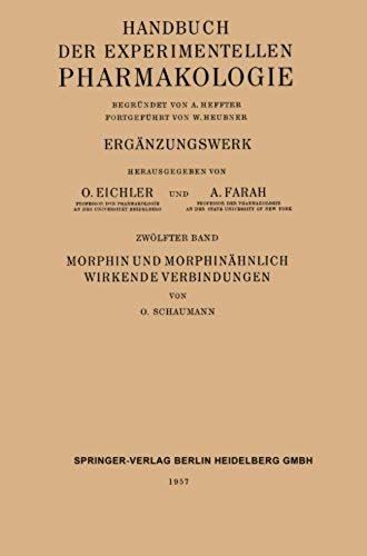 Morphin Und Morphinähnlich Wirkende Verbindungen