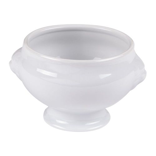 Bol Tête De Lion 40 Cl En Porcelaine Blanche (Lot De 6)