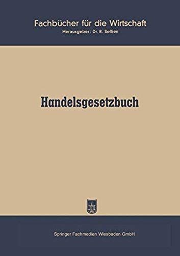 Handelsgesetzbuch Vom 10. Mai 1897 Ohne Seerecht)