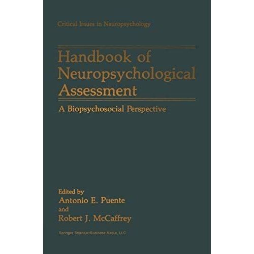 Handbook Of Neuropsychological Assessment