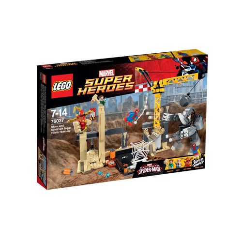 LEGO 76037 - Spiderman - L'équipe de super vilains de Rhino et de l'homme-sable