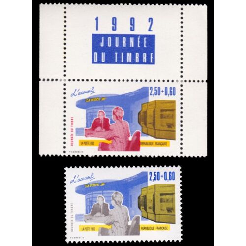 Timbres France Journée Du Timbre 1992 N° 2743 Et N° 2744 Neufs