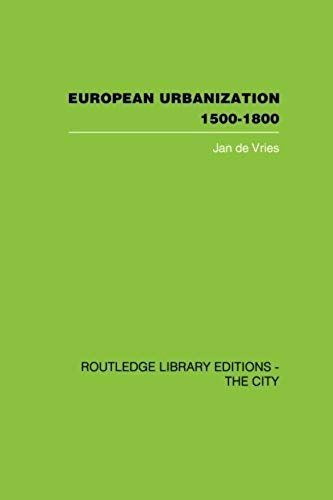 European Urbanization, 1500-1800
