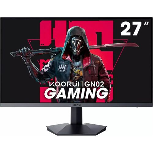 KOORUI Ecran Pc Gamer 27 Pouces, Moniteur PC 240Hz, FHD, 1ms, Adaptive Sync (1920 x 1080p, DCI-P3 90%, SRGB 100%, HDMI, DisplayPort, VESA 75x75)