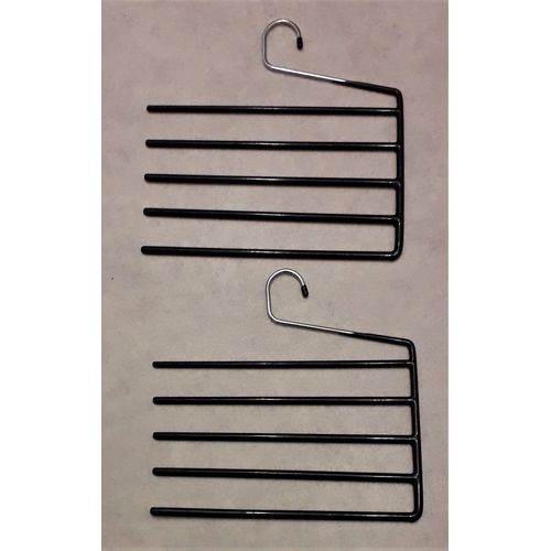 Lot De 2 Cintres À 5 Branches Pour Pantalons Ou Jupes