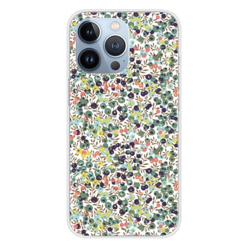 Coque En Silicone - Compatible Apple Iphone 13 Pro - Design Liberty Wiltshire Vert