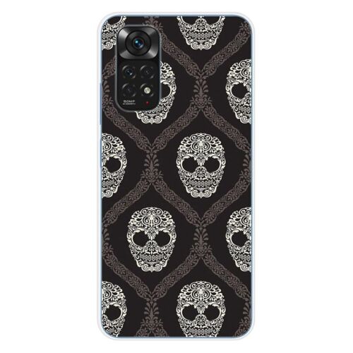 Coque En Silicone - Compatible Xiaomi Redmi Note 11 4g - Design Floral Skull