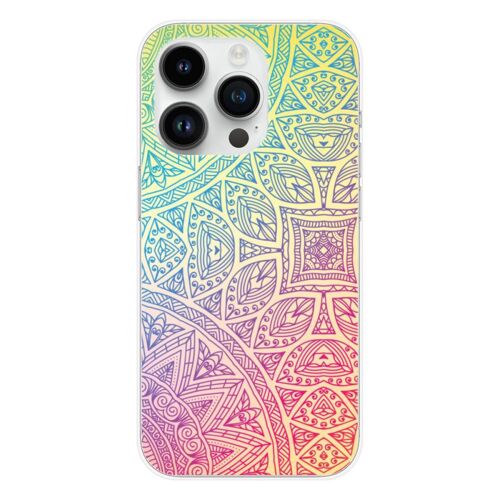 Coque En Silicone - Compatible Apple Iphone 14 Pro - Design Mandala Pastel