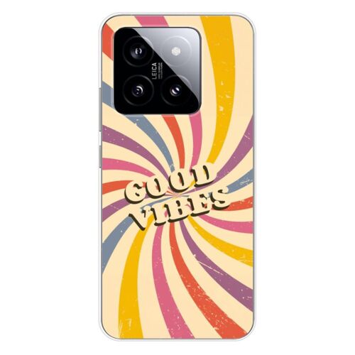Coque En Silicone - Compatible Xiaomi 14 Pro - Design Good Vibes
